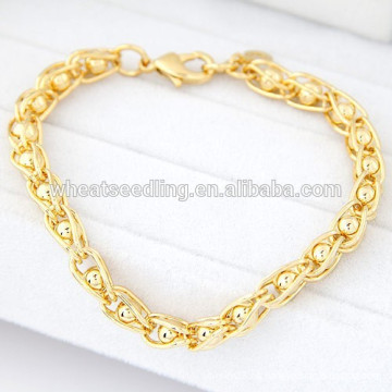 Pulsera de esclavo de oro de damas de diseño única más reciente